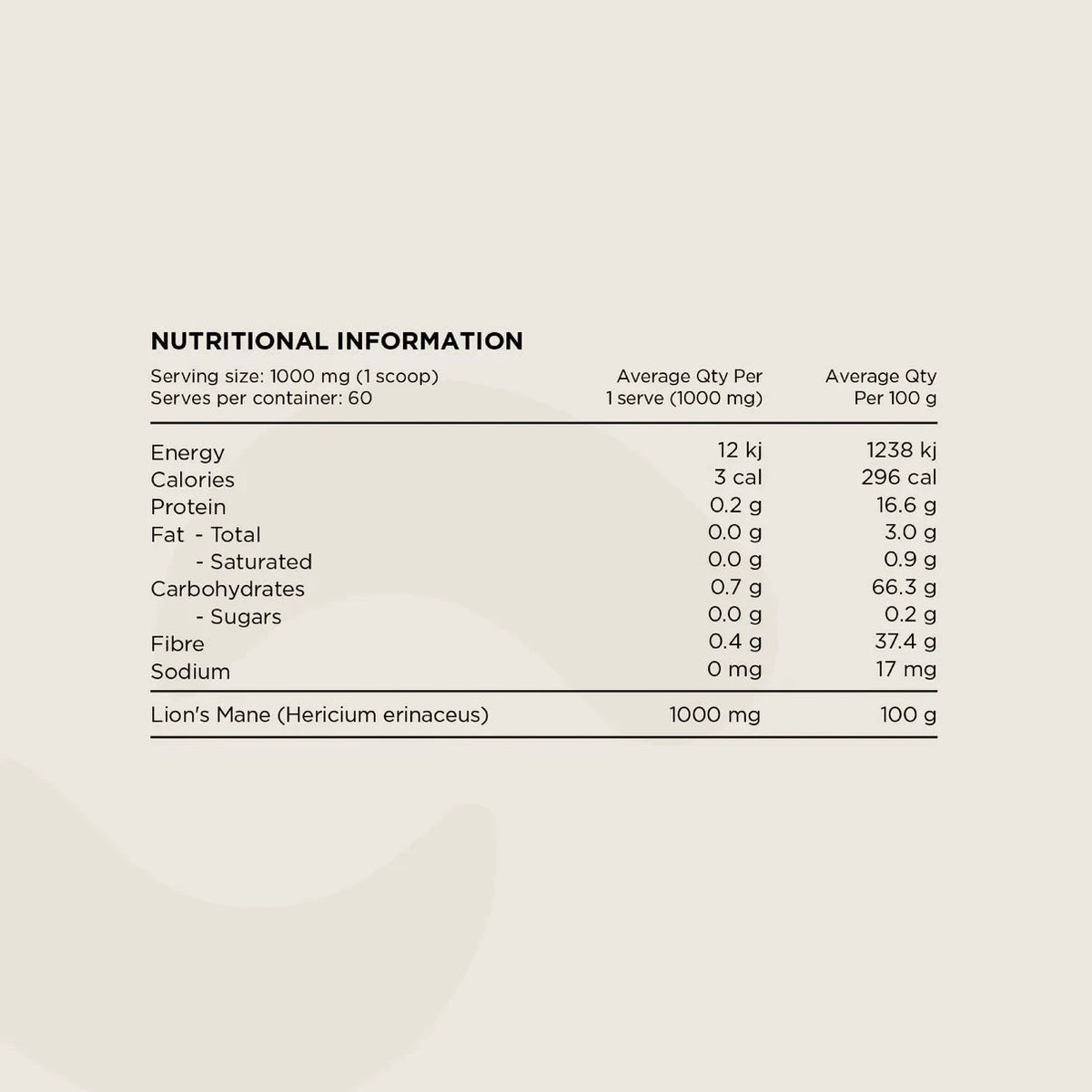 Switch Nutrition LIONS MANE POWDER | Mr Vitamins