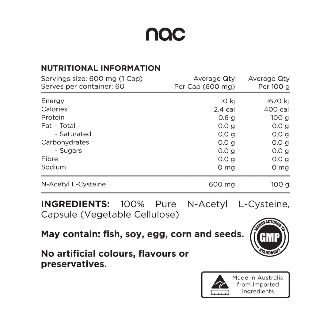Switch Nutrition NAC: 100% Pure N-Acetyl Cysteine - 150 Serves
