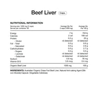 Switch Nutrition ORGANIC BEEF LIVER | Mr Vitamins