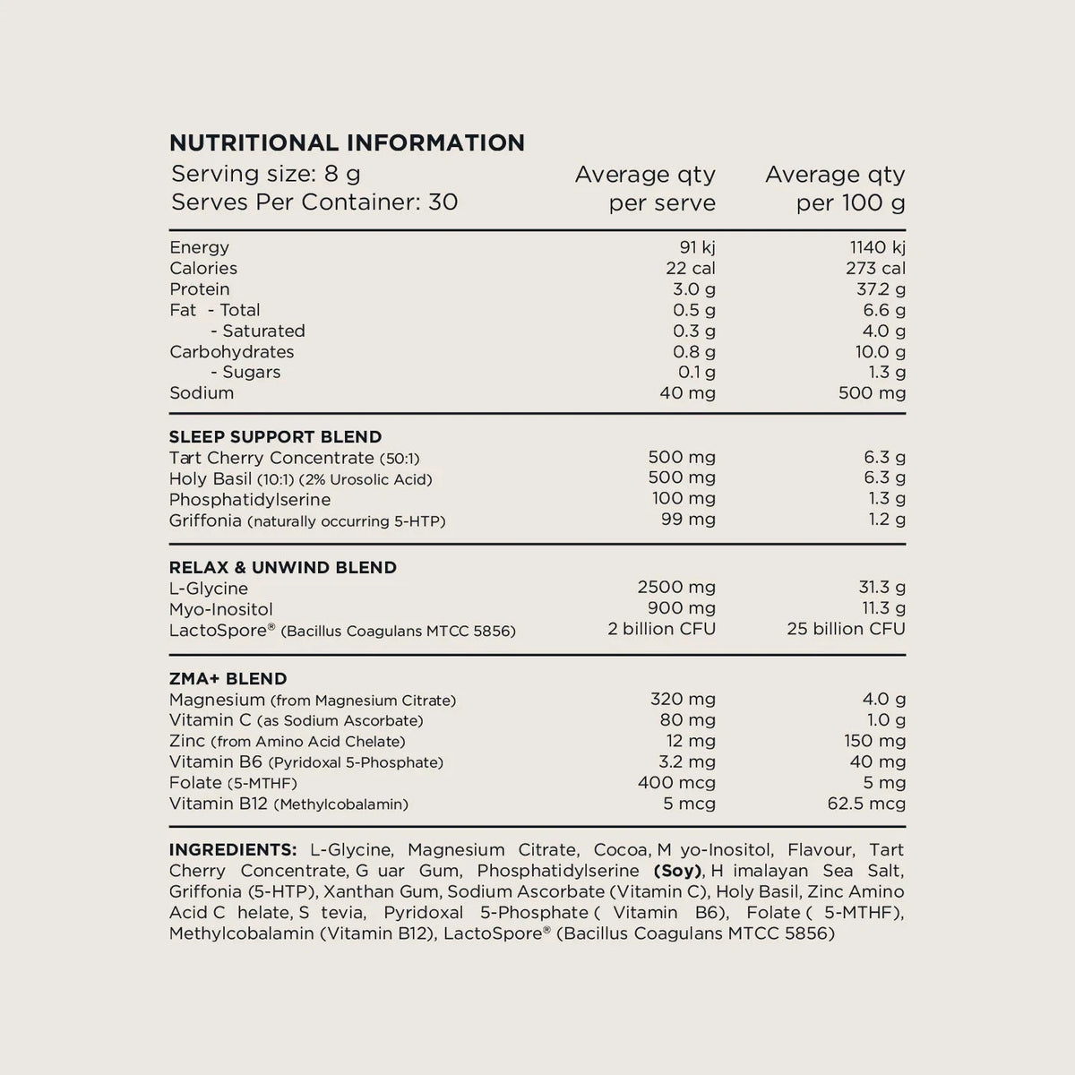 Switch Nutrition SLEEP+