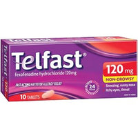 Telfast 120mg 10PK | Mr Vitamins