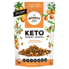 The Monday Food Co. Keto Gourmet Granola Orange Infused Crunchy Macadamia