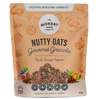 THE MONDAY FOOD CO. Nutty Oats Gourmet Granola Fig & Orange-Infused