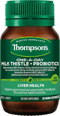 Thompsons One-A-Day Milk Thistle + Probiotic | Mr Vitamins