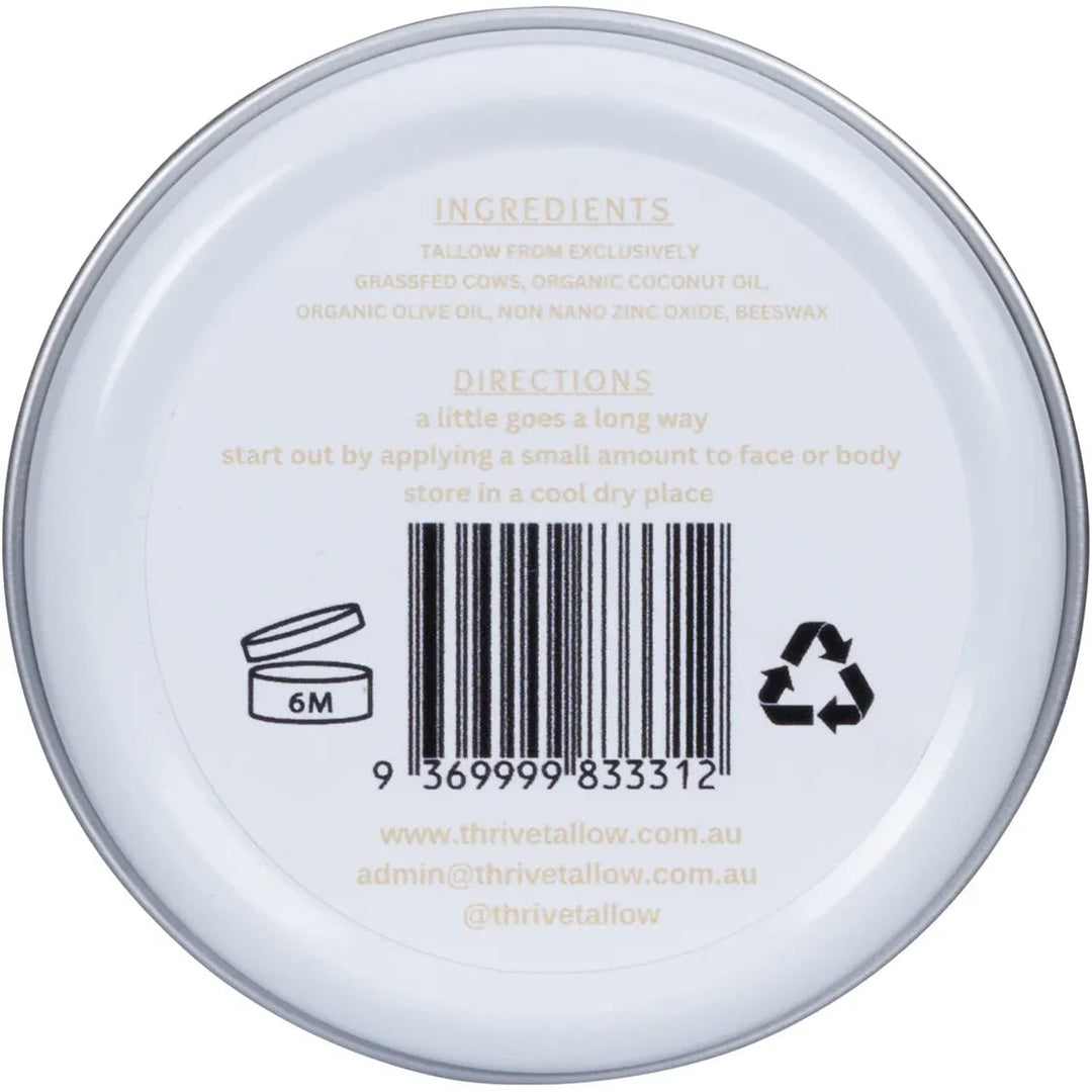 Thrive Tallow Non Tinted Sun Balm with Zinc