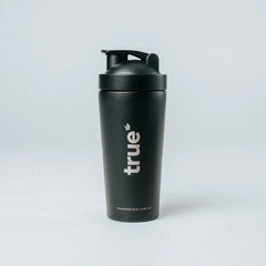 True Protein Matte Black Stainless Steel Shaker