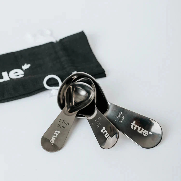True Protein Metal Stainless steel scoop set