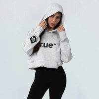 True Protein Unisex white Marle Hoodie | Mr Vitamins