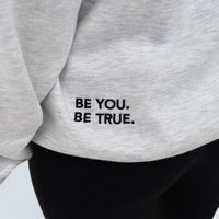 True Protein Unisex white Marle Hoodie | Mr Vitamins