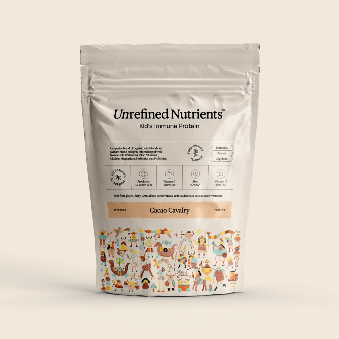 UNREFINED NUTRIENTS Kids Immune Protein Cavalry | Mr Vitamins