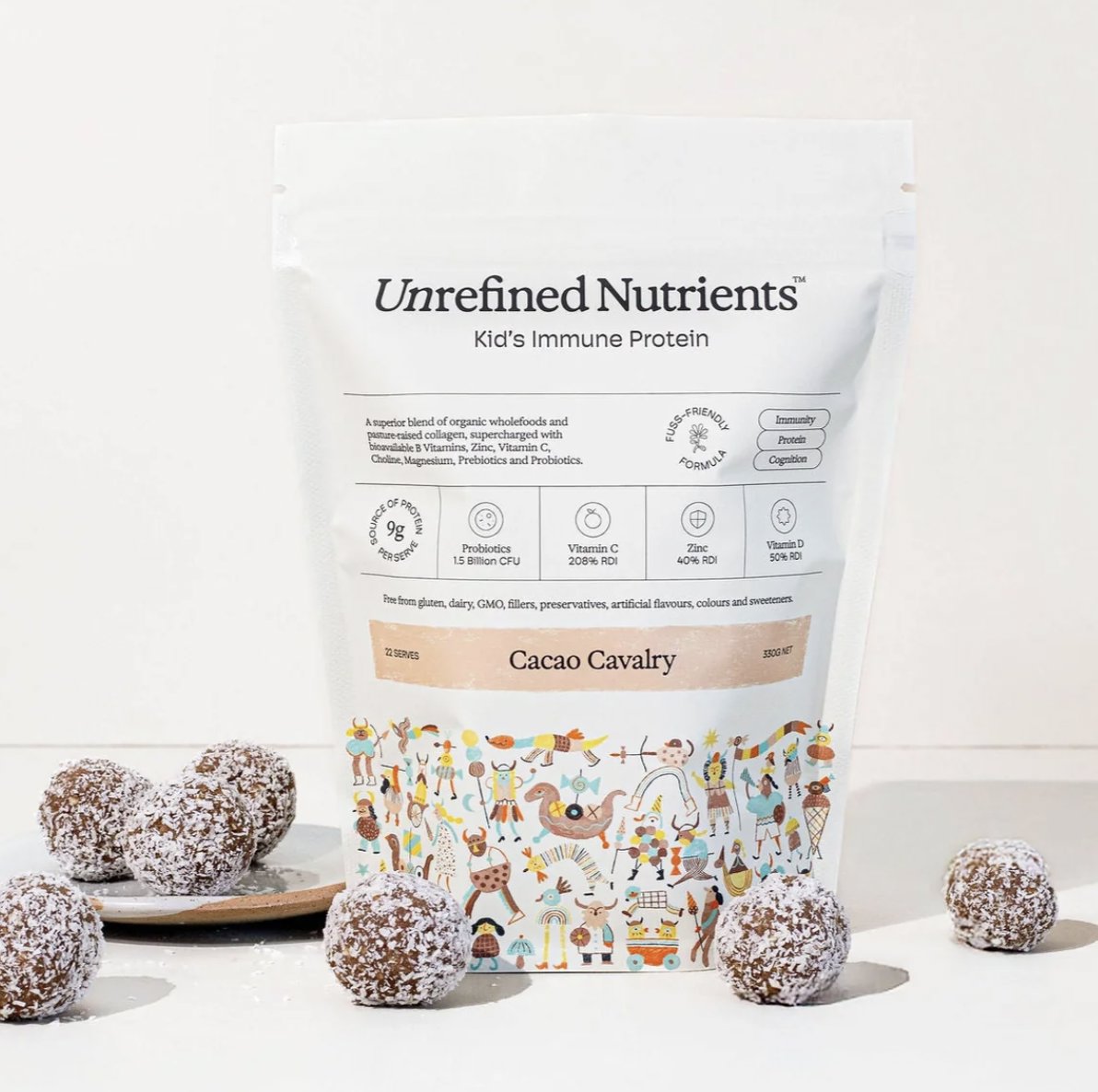 UNREFINED NUTRIENTS Kids Immune Protein Cavalry | Mr Vitamins