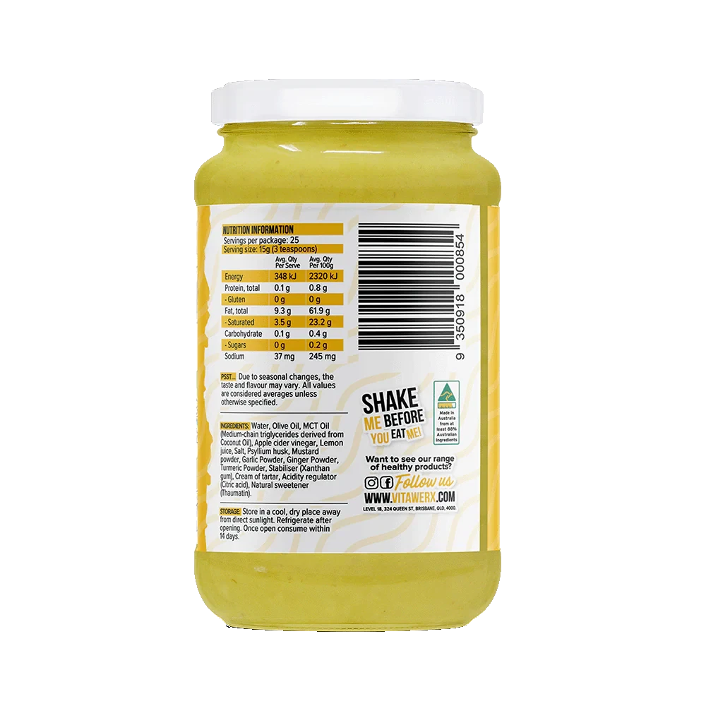 VITAWERX Keto Mayo Living On The Edge Turmeric, Ginger & Garlic
