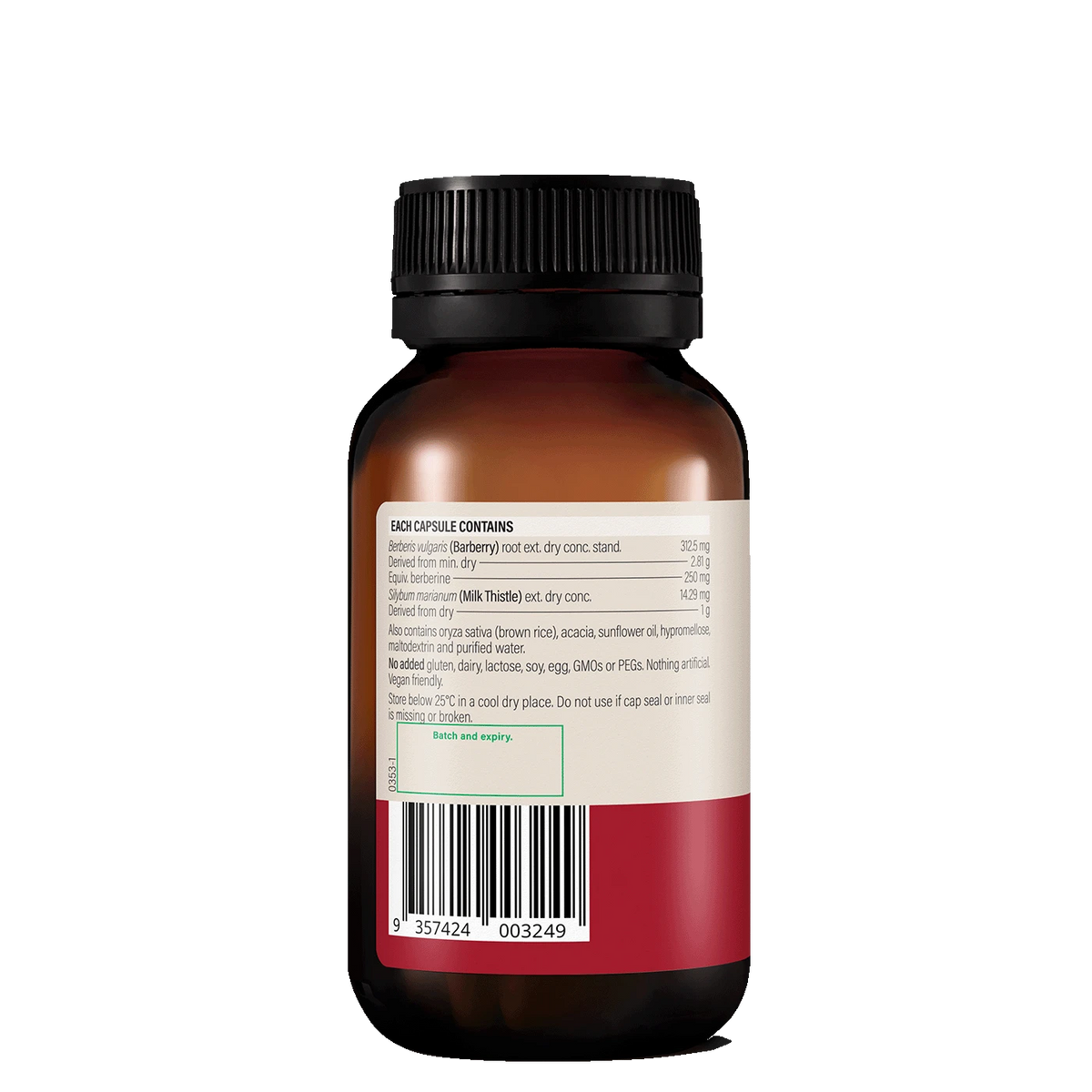 Wanderlust Berberine + Milk Thistle 120 Capsules