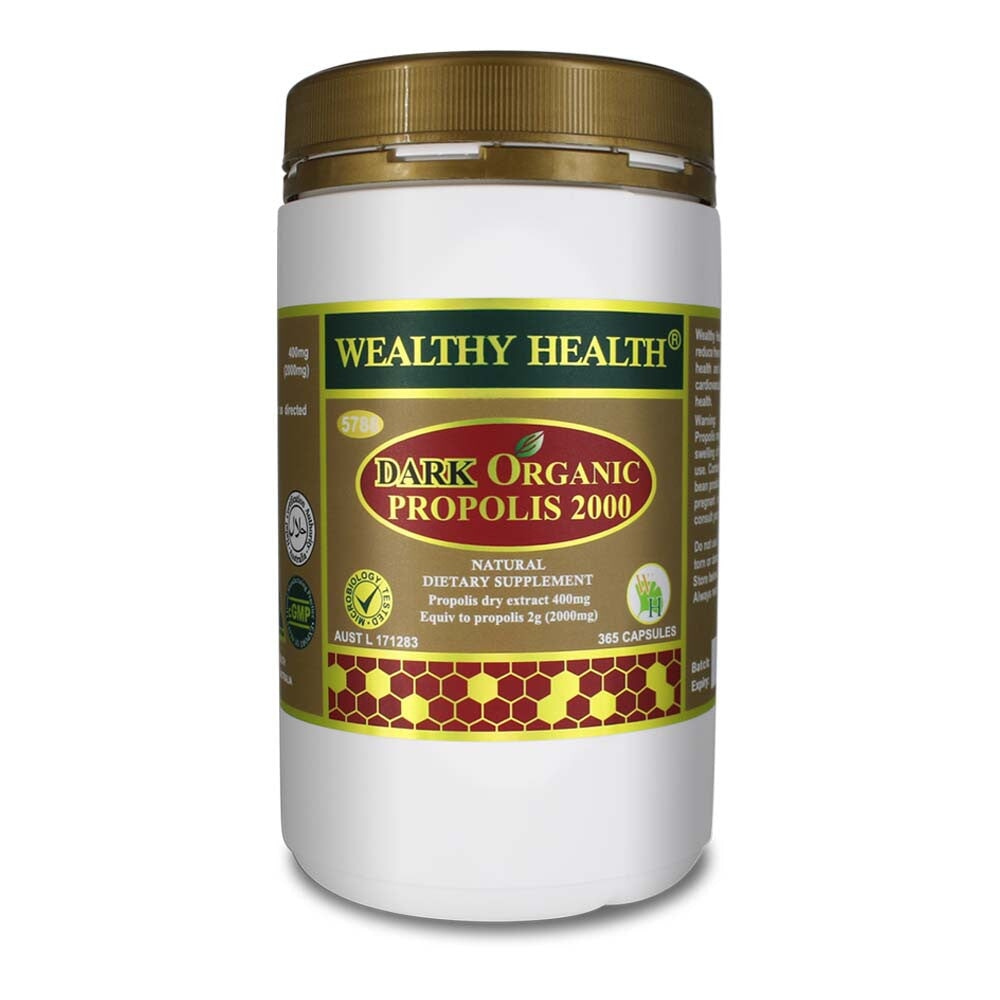 Wealthy Health Gift Box (Dark Organic Propolis 2000mg 365 Capsules + Organic Squalene 1000mg With Vitamin E 365 Capsules + Free Gift) | Mr Vitamins