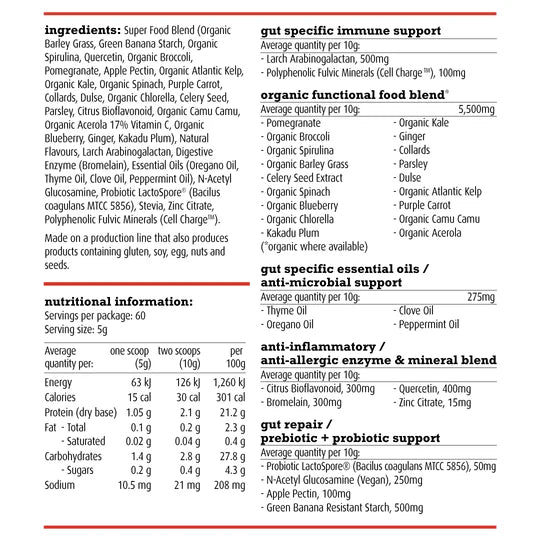 White Wolf Greens Gut Health & Immunity