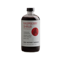 WILD MOTHER RASPBERRY WHITE TEA ORGANIC APPLE CIDER VINEGAR SHRUB