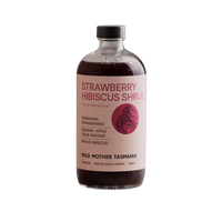 WILD MOTHER STRAWBERRY NATIVE HIBISCUS APPLE CIDER VINEGAR SHRUB