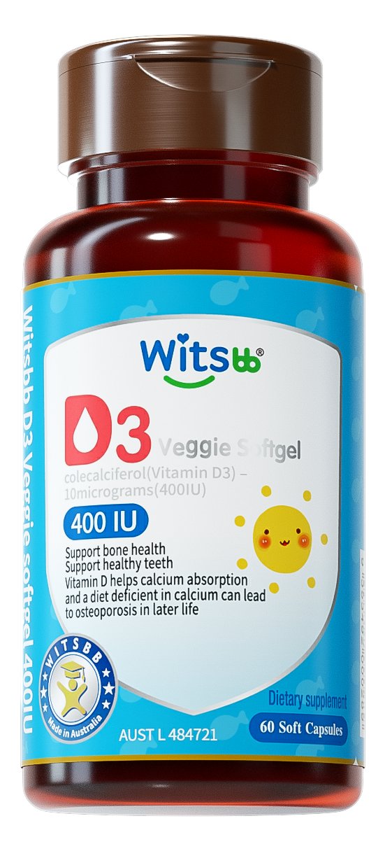 Witsbb Vitamin D3 Veggie Softgel 400IU | Mr Vitamins