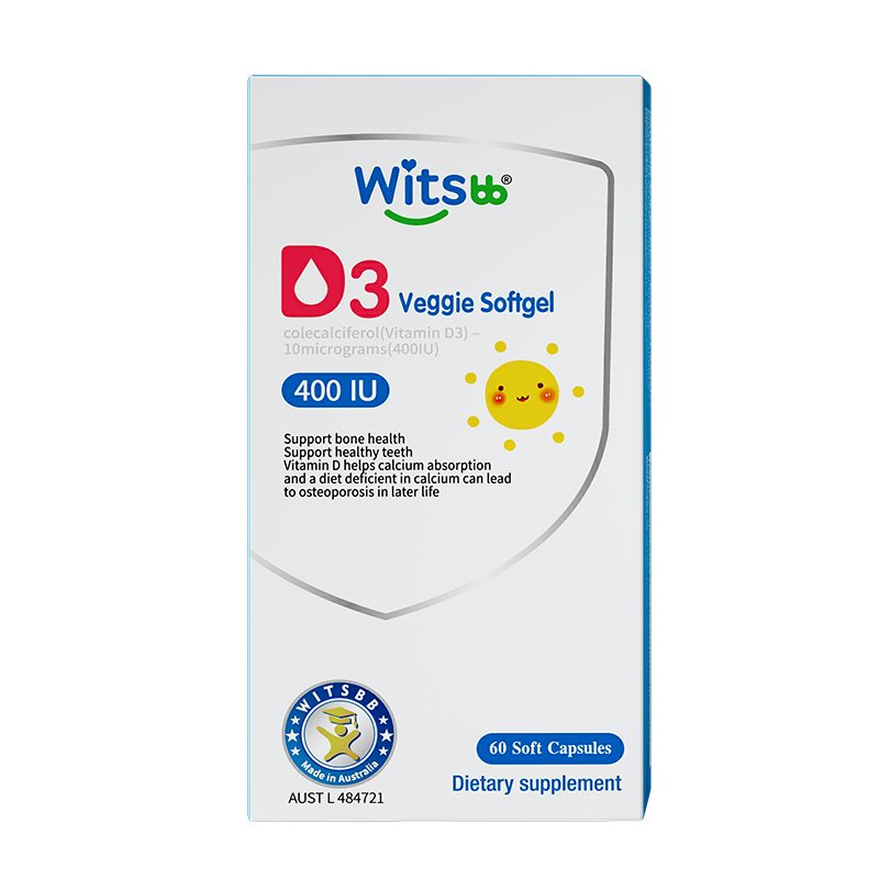 Witsbb Vitamin D3 Veggie Softgel 400IU | Mr Vitamins