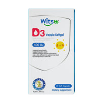Witsbb Vitamin D3 Veggie Softgel 400IU | Mr Vitamins