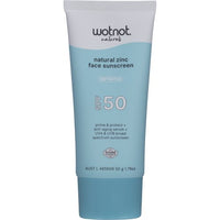 Wotnot Natural Zinc Face Sunscreen SPF 50