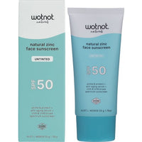 Wotnot Natural Zinc Face Sunscreen SPF 50