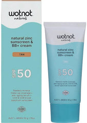 Wotnot Natural Zinc Sunscreen & Bb+ Cream Spf 50 Tan