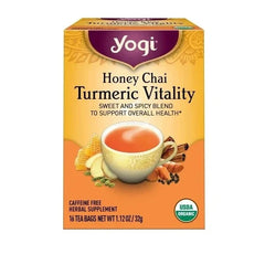 Yogi Tea Herbal Tea Bags Honey Chai Turmeric Vitality