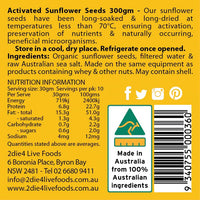 2Die4 Activated Organic Sunflower Seeds | Mr Vitamins