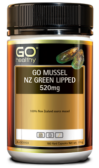 GO Healthy GO Mussel Nz Green Lipped 520mg