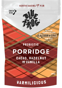 Blue Frog Probiotic Porridge - Cacao Hazelnut and Vanilla