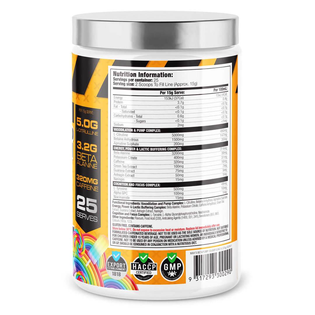 Maxs Beta Pump Compound X