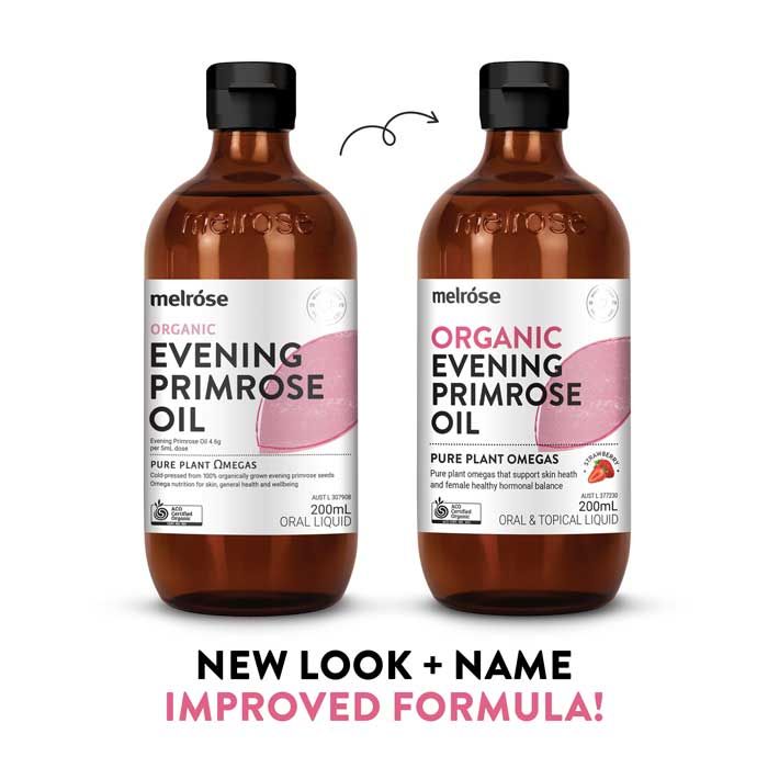 Melrose Organic Evening Primrose Oil with Strawberry