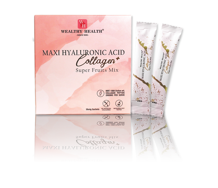 Wealthy Health Maxi Hyaluronic Acid Collagen Plus Super Fruits Mix