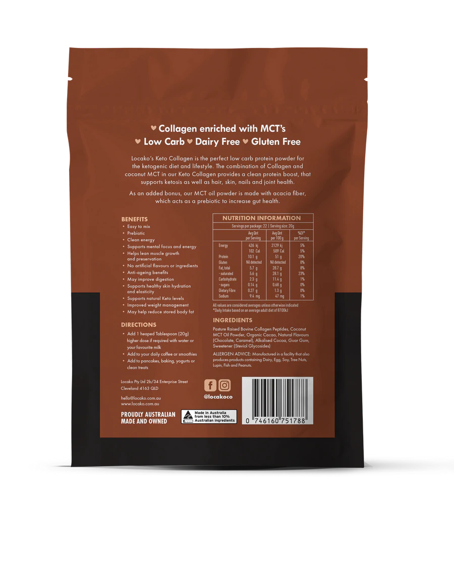 Locako Keto Collagen Double Choc Fudge