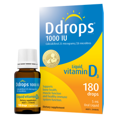 Ddrops Liquid Vitamin D3 1000IU
