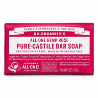Dr. Bronners Pure-Castile Bar Soap - Rose