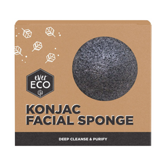 Ever Eco Konjac Facial Sponge - Charcoal