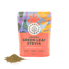 GRASS ROOTS Organic Green Leaf Stevia Powder