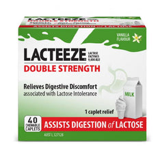 Lacteeze Ultra Double Strength Chewable Natural Vanilla