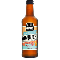 Lo Bros Organic Peach and Ginger Kombucha