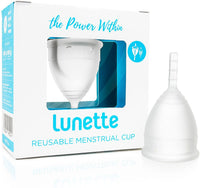 Lunette Reusable Menstrual Cup - Clear Model 1 - For Light To Normal Flow