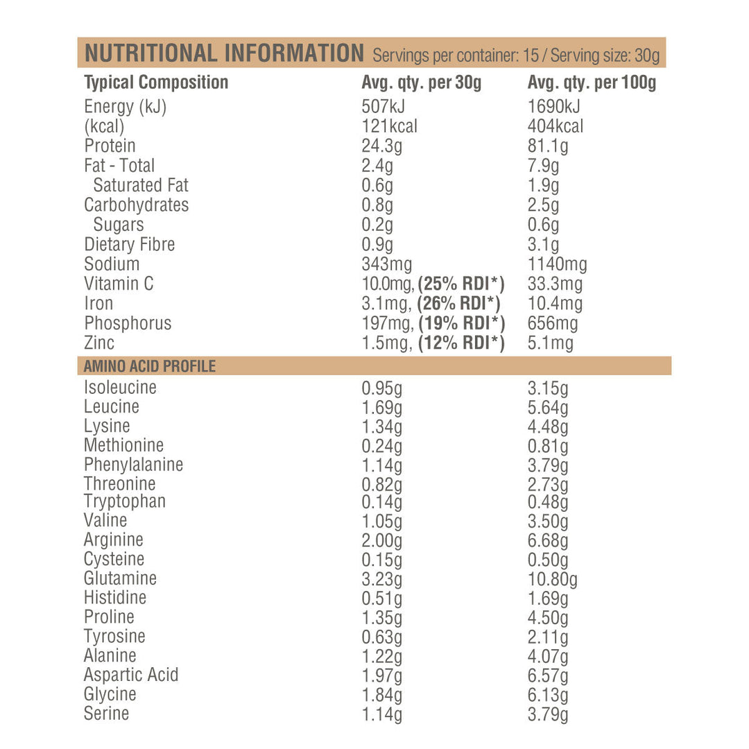 Amazonia Raw Collagen Protein Vanilla Maple Powder