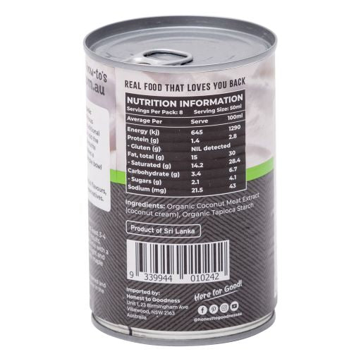 Honest To Goodness Organic Coconut Whipping Cream