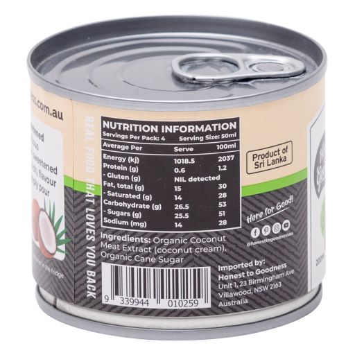 Honest to Goodness Organic Sweetened Condensed Coconut Milk