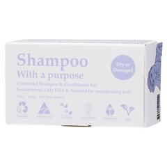 Shampoo With A Purpose Shampoo & Conditioner Bar Dry Or Damaged Hair