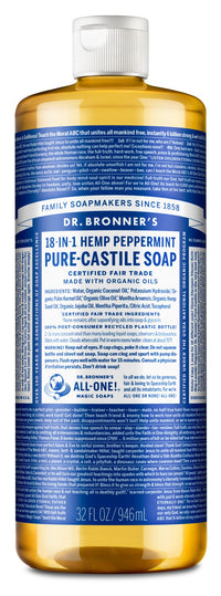 Dr. Bronners Pure-Castile Liquid Soap - Peppermint