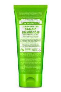 Dr. Bronners Organic Shaving Soap - Lemongrass Lime