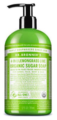 Dr. Bronners Organic Pump Soap - Lemongrass Lime