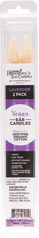 Harmony Vegan Ear Candles 2 Pieces - Lavender